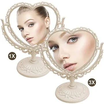 Heart Shaped Mirror - Chic Coquette Design for Makeup