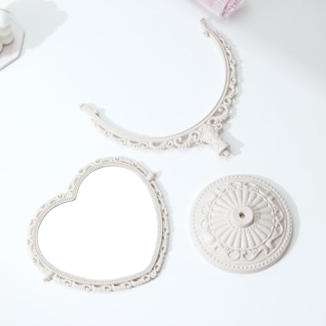 Heart Shaped Mirror - Chic Coquette Design for Makeup