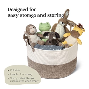 Luxury XXXL Nursery Storage Basket - 100% Cotton Rope
