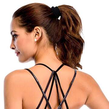 Thick Hair Ties, BETITETO 20 Pieces Seamless Ponytail Holders Scrunchies Women Cotton Stretch Hair E...