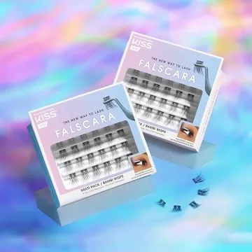 KISS FALSCARA False Eyelashes WISPS Multipack Natural Glam