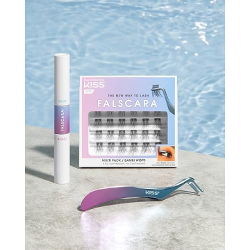 KISS FALSCARA False Eyelashes WISPS Multipack Natural Glam