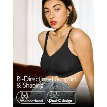 COMFELIE Soft Seamless Bralette Wireless Full Coverage Bra