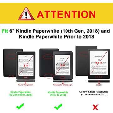 Fintie Folio Case for 6" Kindle Paperwhite (Fits 10th Generation 2018 and All Paperwhite Generations...