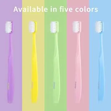 SUREE Extra Soft Toothbrush for Sensitive Teeth and Gums (5 Pack), Ultra Soft Toothbrush with 10000 ...