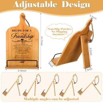 Menkxi Friendship Cookbook Stand for Best Friends