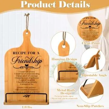 Menkxi Friendship Cookbook Stand for Best Friends