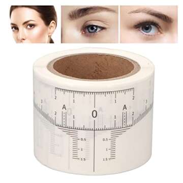 Disposable Eyebrow Ruler Stickers - 50 Pack Beauty Tool