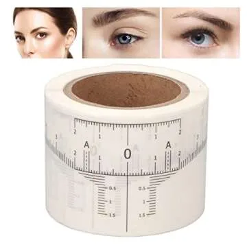 Disposable Eyebrow Ruler Stickers - 50 Pack Beauty Tool