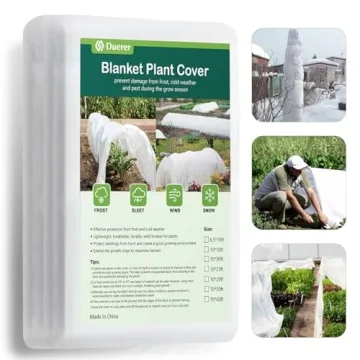 Duerer Plant Covers Freeze Protection 10x20ft (1.0 oz/yd²) Frost Cloths for Outdoor Plants Row Covers for Garden Beds Frost Protection Plant Blanket