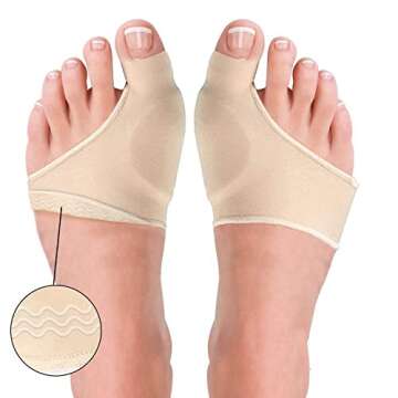 Bunion Corrector for Women and Men Big Toe Bunion Pain Relief Hallux Valgus Corrector Bunion Socks Splint Pads Protector Cushion Guards Bunion Support Brace Orthopedic Bunion Corrector Sleeve Spacer Separator Hammer Toe Corrector (Small)