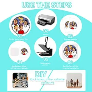 Frienda 150 Pcs Sublimation Magnet Blanks 1.97 x 1.97 x 0.16 Inch Sublimation Blank Square Refrigerator Magnets for Kitchen Wall DIY Metal Door Calendar Office Decoration(16 Pieces,5 x 5 x 0.4 cm)