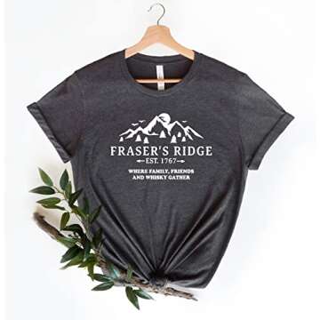 Jamie Fraser, Fraser's Ridge T-Shirt, Fraser's Ridge Shirt, Claire Shirt, Fraser Ridge Clan, Outland...