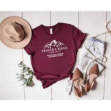 Jamie Fraser, Fraser's Ridge T-Shirt, Fraser's Ridge Shirt, Claire Shirt, Fraser Ridge Clan, Outlander Book Series Shirt, Outlander TV Series