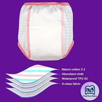 MooMoo Baby Cotton Training Pants for Potty Training