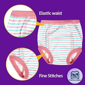MooMoo Baby Cotton Training Pants for Potty Training