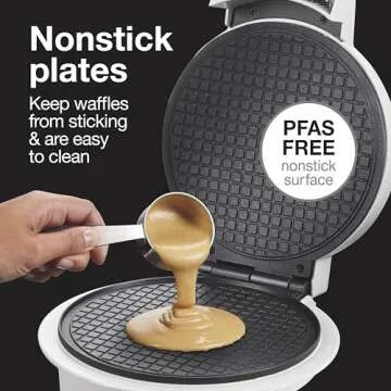 Proctor Silex 26410MN Waffle Cone and Ice Cream Bowl Maker with Browning Control, Shaper Roller and Cup Press, 7.5” Nonstick Plates, White (26410)