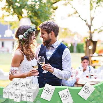 Spiareal 50 Pack Happy Tears Tissues Packs Facial Tissues Items for Guests Welcome Bags Pocket Tissues Mini Travel Size 3 Ply Tissue Packs for Wedding Party Favor Ceremony Graduation