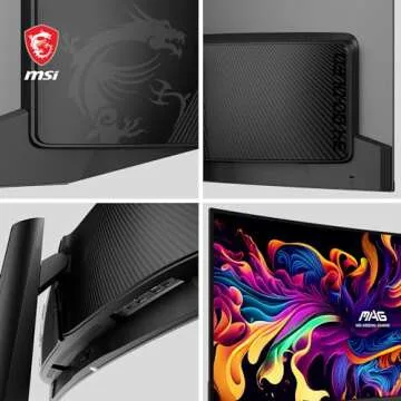 MSI MPG 341CQPX QD-OLED 34-inch Curved OLED Gaming Monitor, 3440 x 1440 (UWQHD), 0.03ms Response time, 240Hz, True Black HDR 400, HDMI, DP Port, USB Type C, Tilt, Height Adjustable