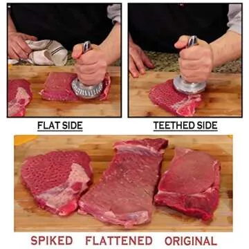 Premium Reversible Meat Tenderizer for Home Chefs