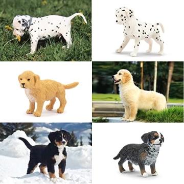 Toymany 12PCS Mini Dog Figurines Playset for Kids