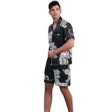 COSOSA Men's Satin Pajamas - Stylish Comfort for Relaxation