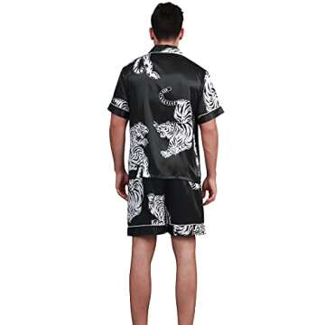 COSOSA Men's Satin Pajamas - Stylish Comfort for Relaxation