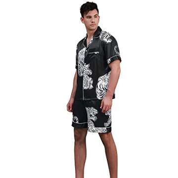 COSOSA Men's Satin Pajamas - Stylish Comfort for Relaxation