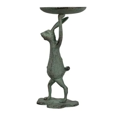 Charming Cast Iron Bunny Candle Holder for Spring Decor