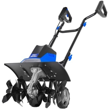 BILT HARD Tiller Cultivator 16 inch, 13.5 Amp 6 Steel Tines Tillers for Gardening Foldable, Electric...