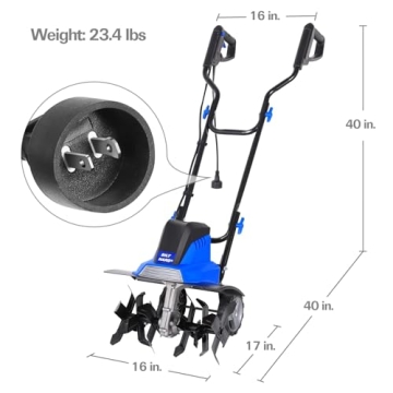 BILT HARD Electric Tiller 16 inch for Efficient Gardening
