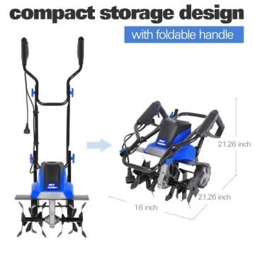 BILT HARD Electric Tiller 16 inch for Efficient Gardening