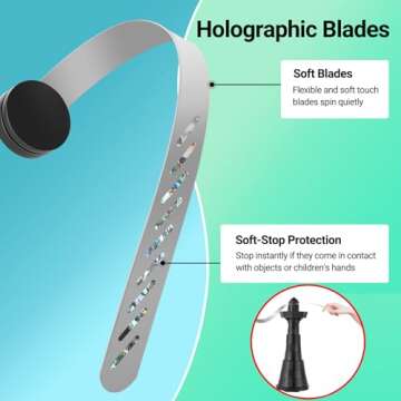 Fly Fans for Tables 3pcs,Outdoor Table Top Fly Fan Height adjustable for Picnic Patio Home Telescopic,Portable Belfans Fly Fans With Hanging Upside Down