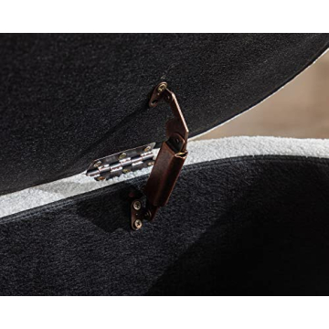 Stylish White Teddy Ottoman Bench with Hidden Storage