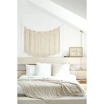 Mkono Bohemian Macrame Wall Hanging Tapestry for Home Decor