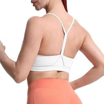 Aoxjox Women's Y Sports Bra - Comfortable & Supportive Gym Wear
