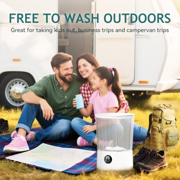 Portable Mini Washing Machine for Travel and Dorm Use