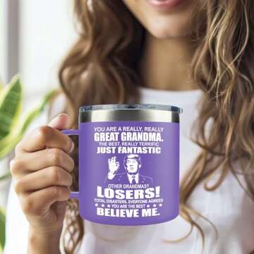LIZAVY Grandma Mug - Perfect Gift for Grandkids