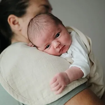 Mushie Organic Cotton Burp Cloths Set of 2 - Stylish & Absorbent