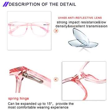 SIGVAN Progressive Multifocal Computer Glasses Women Men Blue Light Blocking Reading Glasses Spring ...