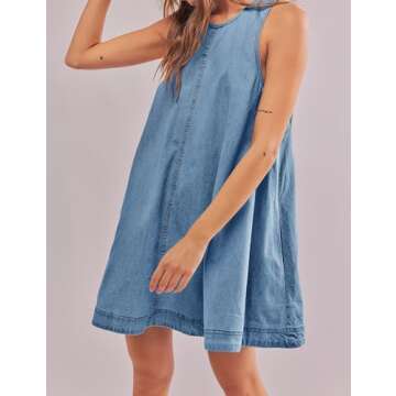 TBETNE Denim Mini Dress - Stylish Summer Essential