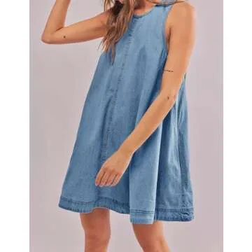 TBETNE Denim Mini Dress - Stylish Summer Essential