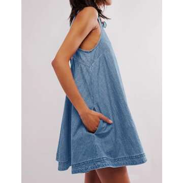 TBETNE Denim Mini Dress - Stylish Summer Essential
