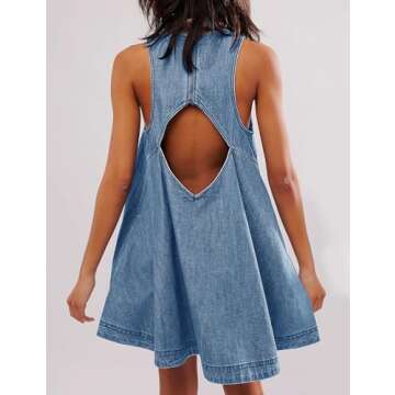 TBETNE Denim Mini Dress - Stylish Summer Essential
