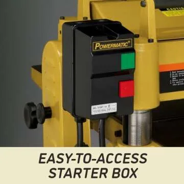 Powermatic 15-Inch Planer with Helical Cutterhead and 3 HP Power