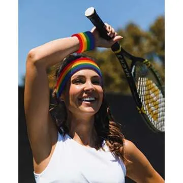 Suddora Athletic Sweatbands Set for All Ages and Events