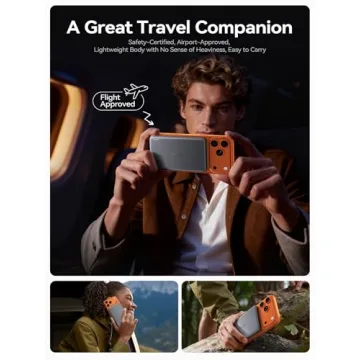 THREEKEY Ultra Slim MagSafe 10K Portable Charger