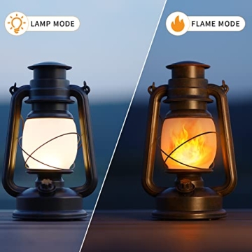 LED Vintage Lantern Flickering Flame for Indoor and Outdoor