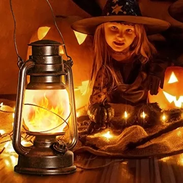 LED Vintage Lantern Flickering Flame for Indoor and Outdoor