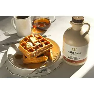 WildFour Organic Maple Syrup - Pure & Delicious 32oz